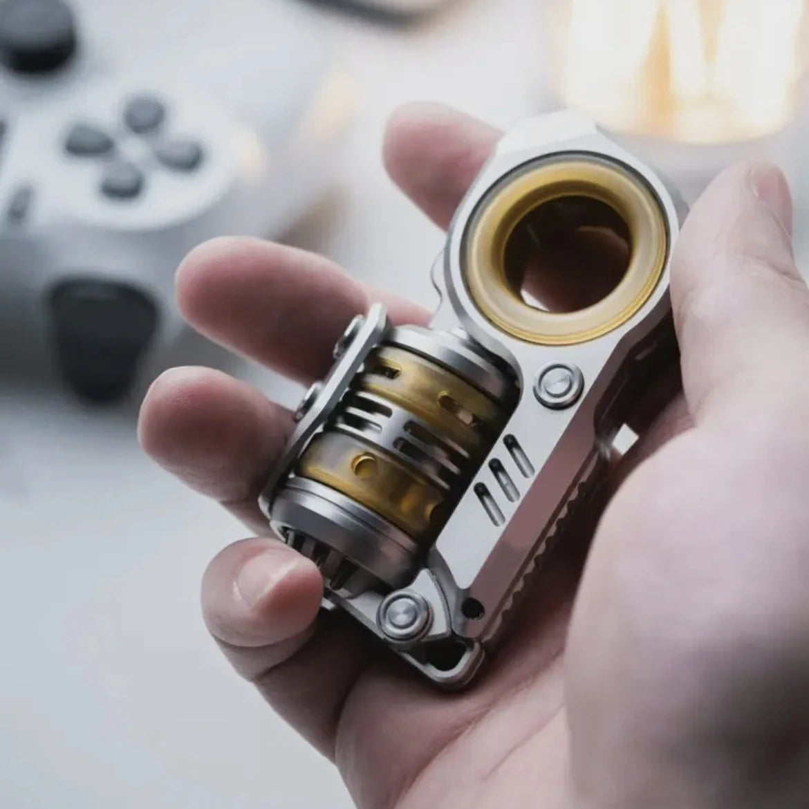 Gobigger Sinian PEI Stainless Steel Tuning Fork Fidget Slider Pushing Egg anti Stress ADHD EDC Fidget Spinner Toys