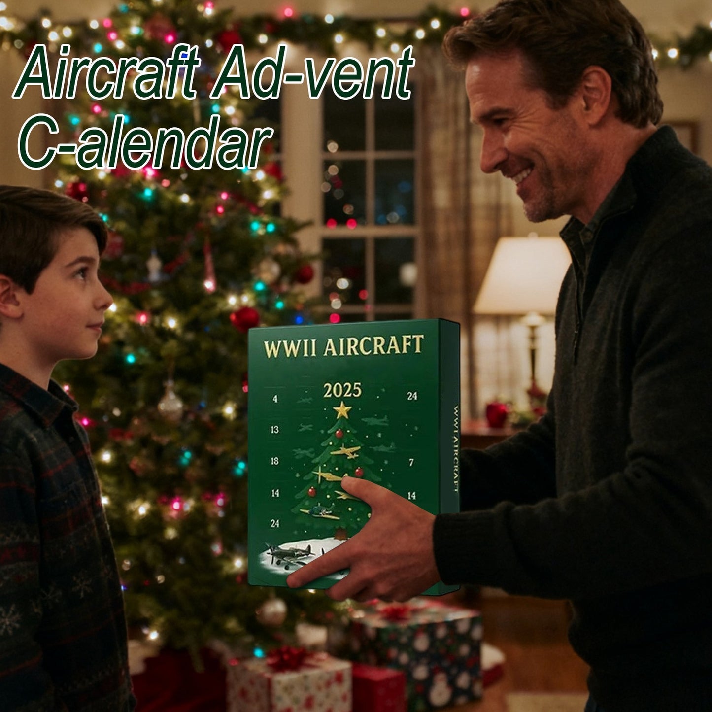 Calendario Avvento Aereo 24 Giorni Natale Con 24 Pendenti Warbirds Acrilico