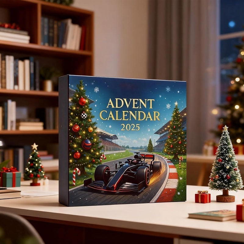 Calendario Dell'Avvento Di Natale F1 Team 2025, Conto Alla Rovescia 24 Giorni, Ornamento Squadra 2D Racing