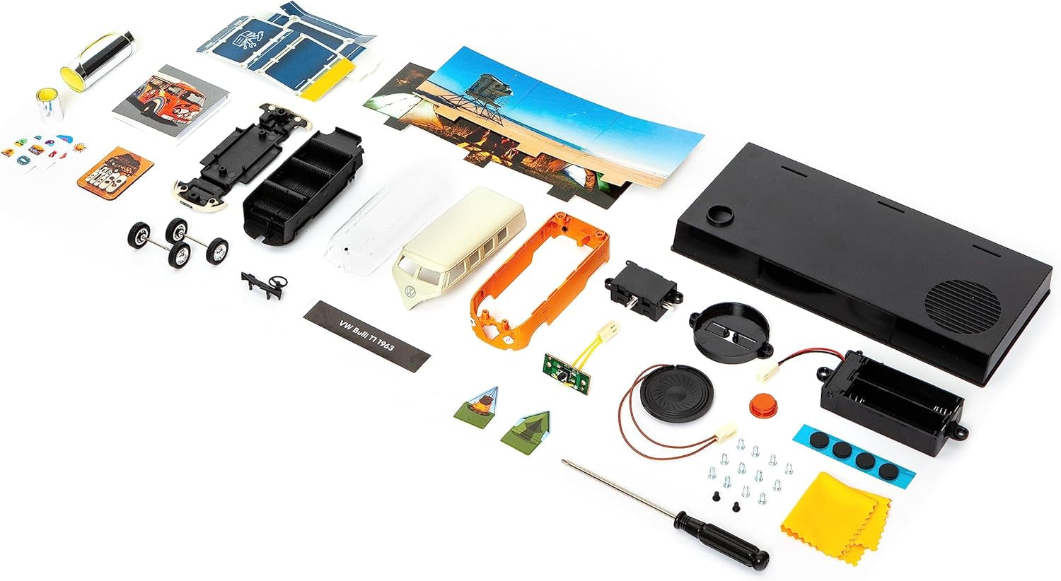 - Calendrier De L'Avent VW Bulli T1, Kit De Construction De Véhicule À L'Échelle 1:43, Module Sonore Et Livre D'Accompagnement, À Partir De 14 Ans, 55134-4, Coloré