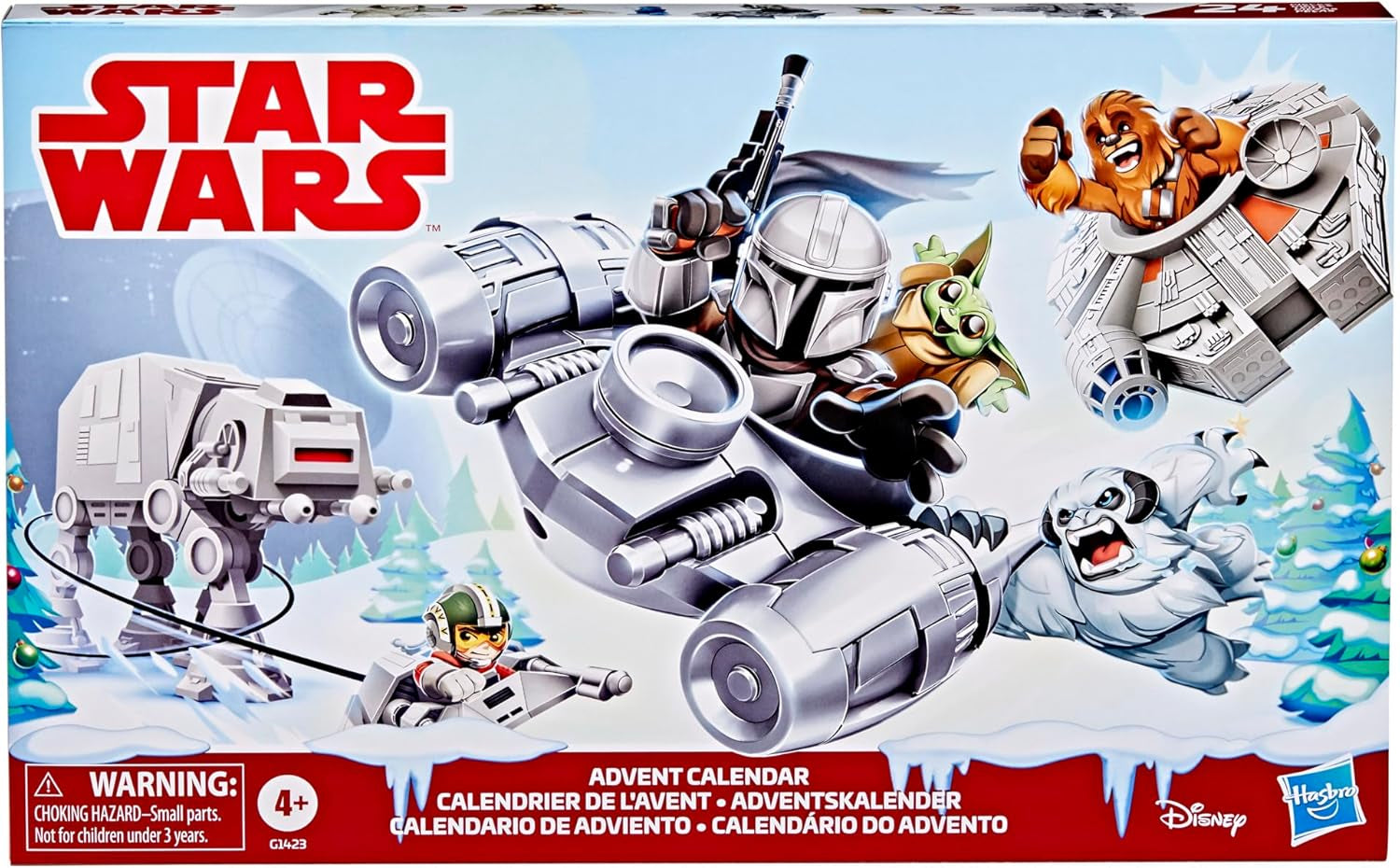 Advent Calendar, 24 Pieces Including Micro Figures & Vehicles, Countdown Calendar, Surprise Toys for Boys & Girls Ages 4+ (Amazon Exclusive)