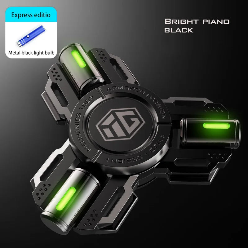 Permanent Glow Fidget Spinner Hand Spinner Alloy Material Long Rotation High Speed EDC Child Adult ADHD Stress Relief Toy Gifts