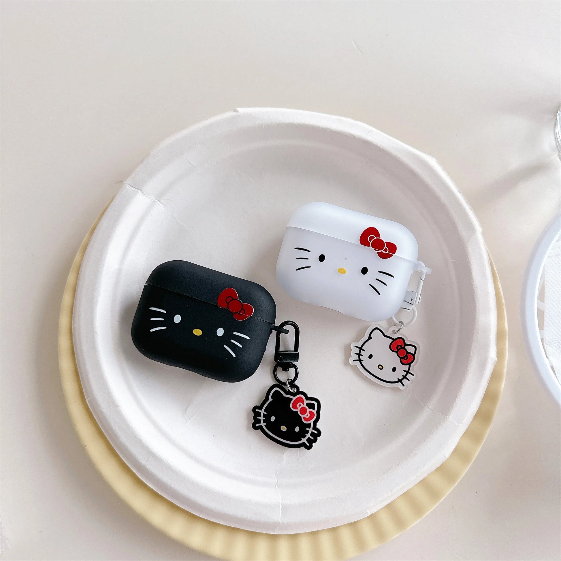 For Airpods 1 2 3 4 Pro Pro 2 Hello Kitty Matte TPU Earphone Case Accessories Cover