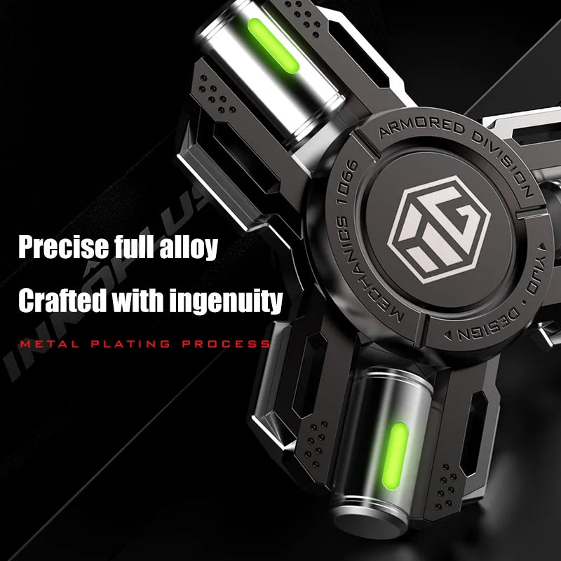 Permanent Glow Fidget Spinner Hand Spinner Alloy Material Long Rotation High Speed EDC Child Adult ADHD Stress Relief Toy Gifts