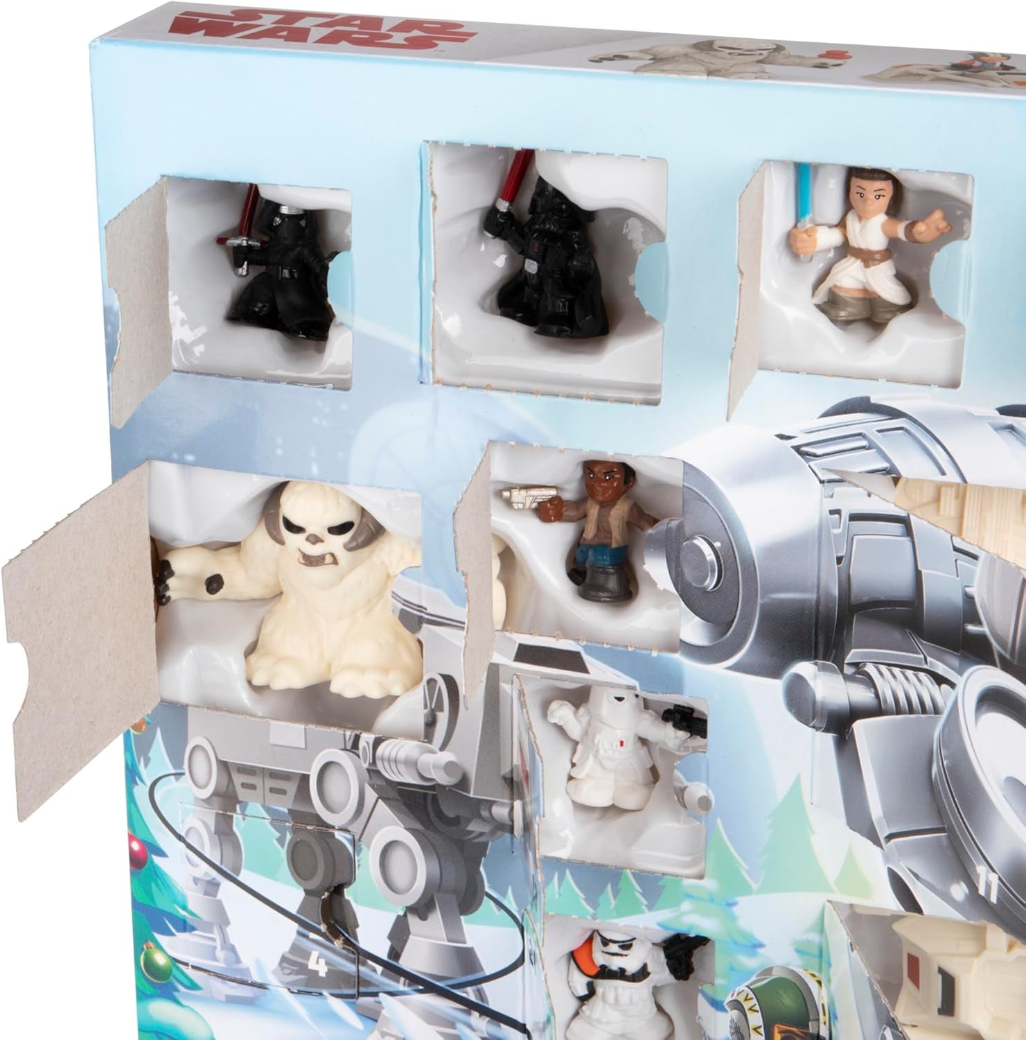 Advent Calendar, 24 Pieces Including Micro Figures & Vehicles, Countdown Calendar, Surprise Toys for Boys & Girls Ages 4+ (Amazon Exclusive)