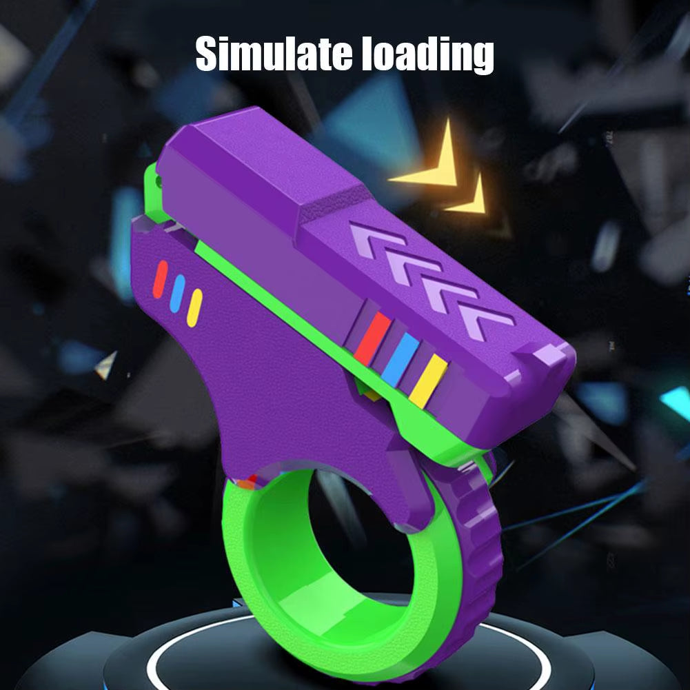 Rotary Finger Sliders Fidget Toy Office Pressure Relief Slider Ratchet Finger Fidget 3D Printed Fidegt Toysfingertip Textured