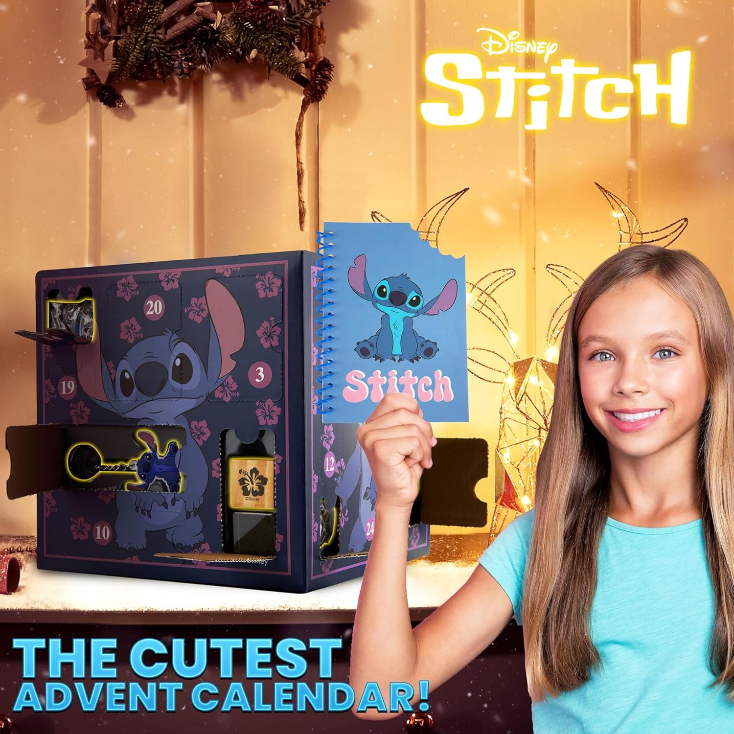 Stitch Advent Calendar 2025 Stationery Sticky Notes Accessories Advent Calendars (Purple Stitch Cube)