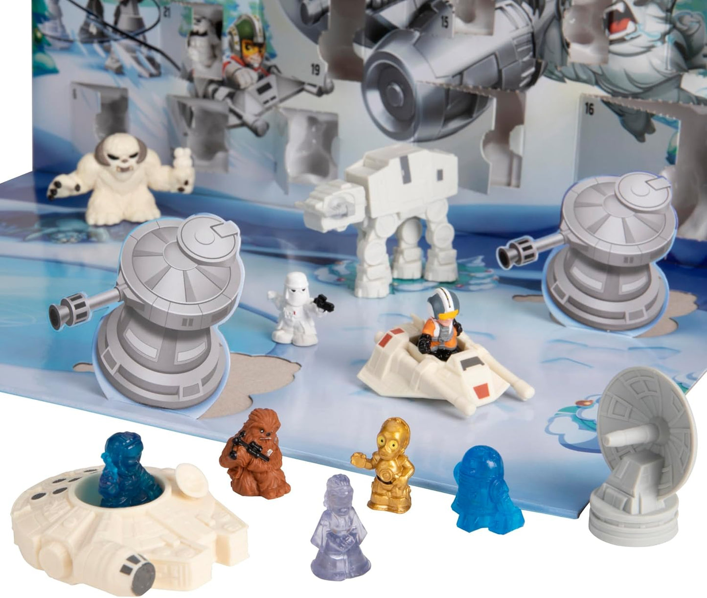 Advent Calendar, 24 Pieces Including Micro Figures & Vehicles, Countdown Calendar, Surprise Toys for Boys & Girls Ages 4+ (Amazon Exclusive)