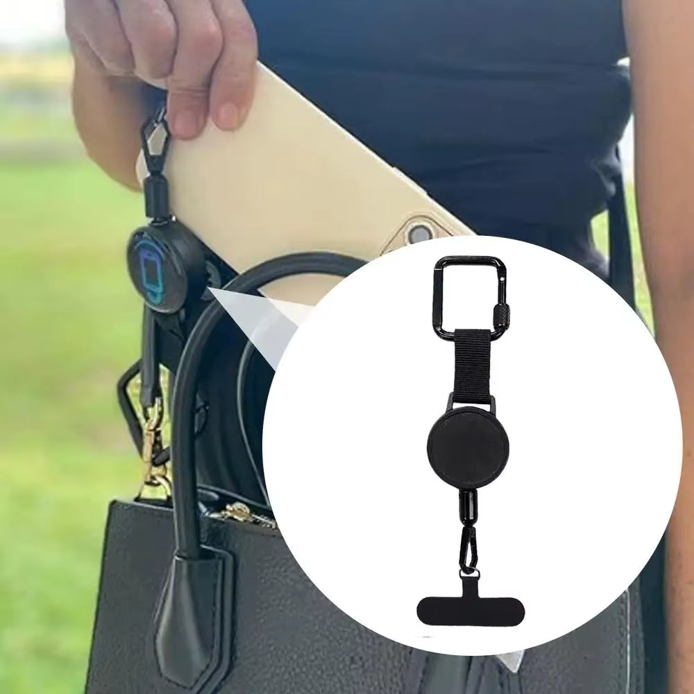 Retractable Anti-Theft Phone Holder Cellphone Lanyard Strap Smartphone Safety Tether with Belt Clip Cellphone Lanyard for Travel